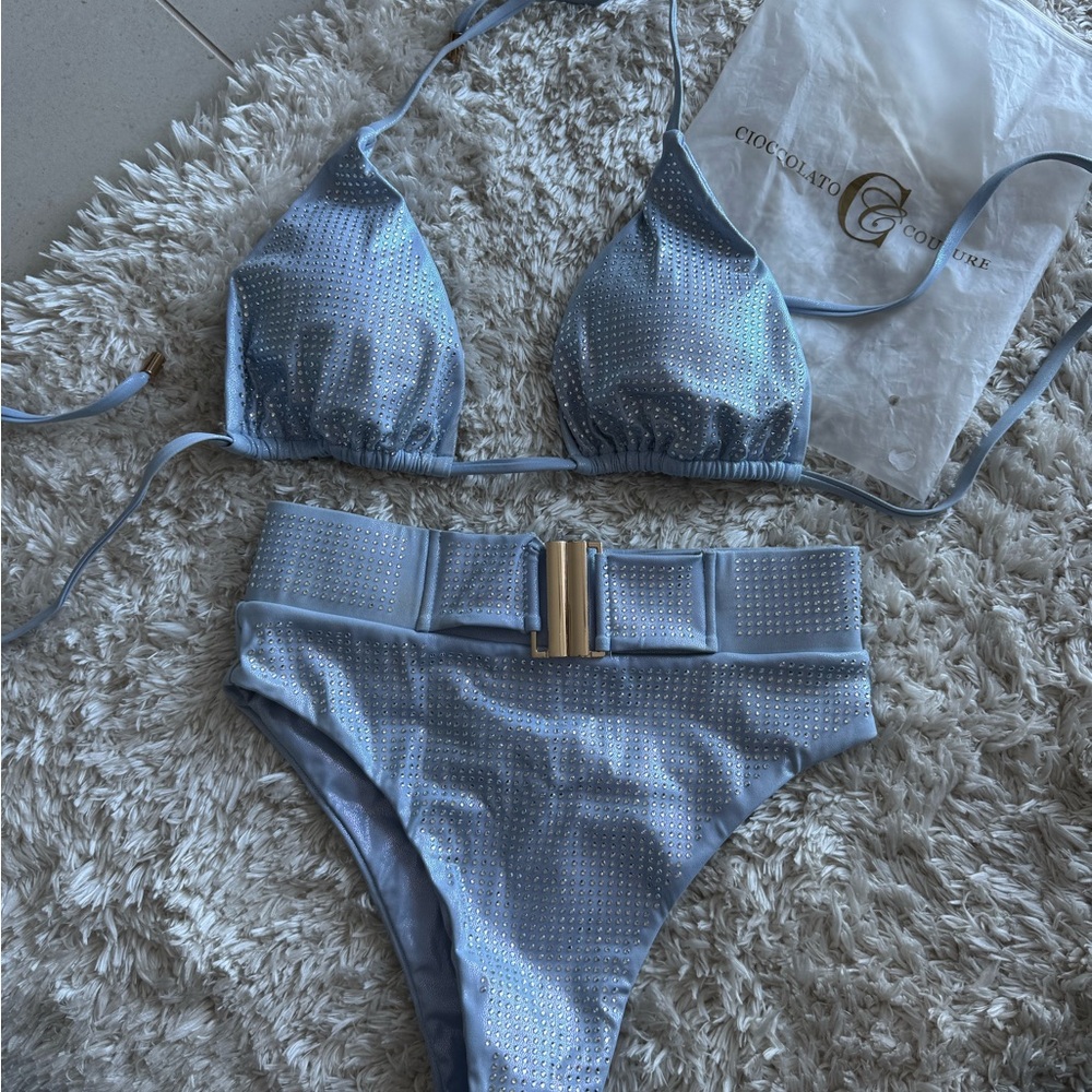 Elegant Silver Women's Swimwear